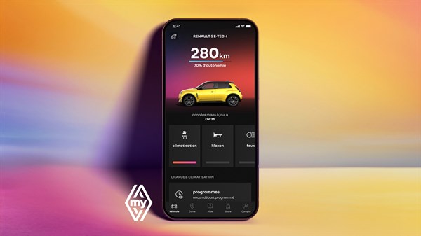 E-Tech 100% electric - application My Renault