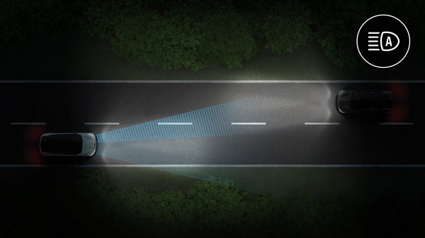 Renault Megane E-Tech électrique - commutation automatique des feux de route/croisement