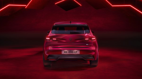 vue arrière avec logo central et feux sculptés - Renault Clio