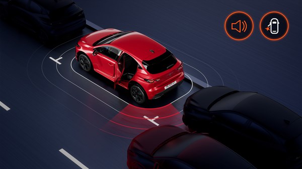 alerte sortie sécurisée des occupants - Renault Clio