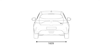 MEGANE R.S. dimensions arrière
