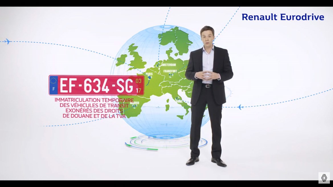 Renault Eurodrive Réservation de voiture en transit temporaire en Europe